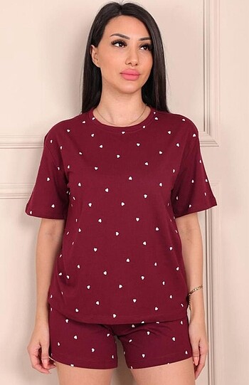 Diğer Pamuklu şortlu pijama takımı
