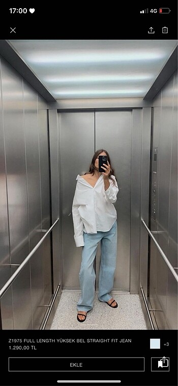 Zara Ürün yenidir zara jean 34 benden kullanılmadı