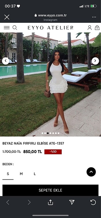 s Beden beyaz Renk S beden aldım kullanılmadı Eyyo model