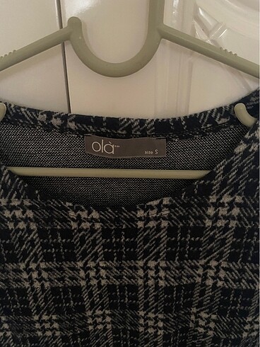 Kısa ekose elbise - Görsel 2