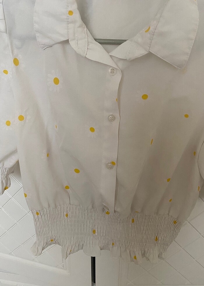 Kadın Beyaz gömlek bluz - Görsel 3