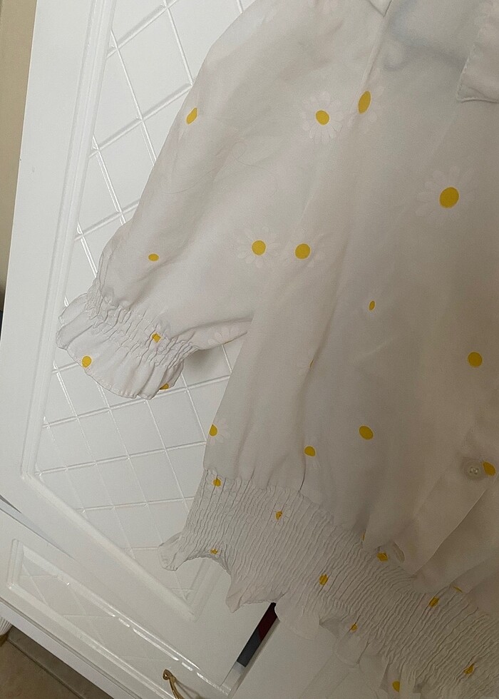 Kadın Beyaz gömlek bluz - Görsel 4