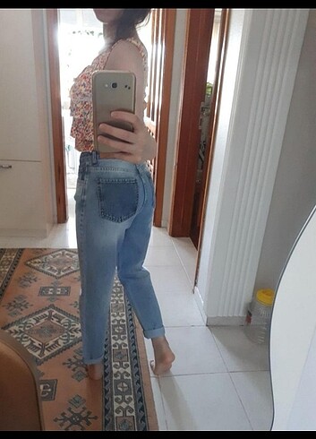 34 Beden mavi Renk Denim jean