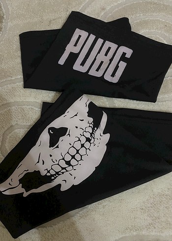 Siyah Baskılı PUBG Kurukafa detay Buff
