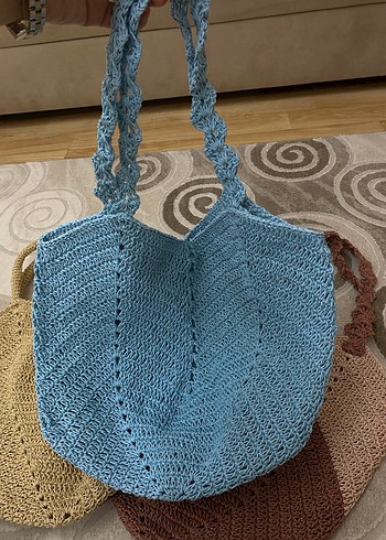 Çeşitli seçmeli Bohem Örgü Kadın Çanta - Görsel 4