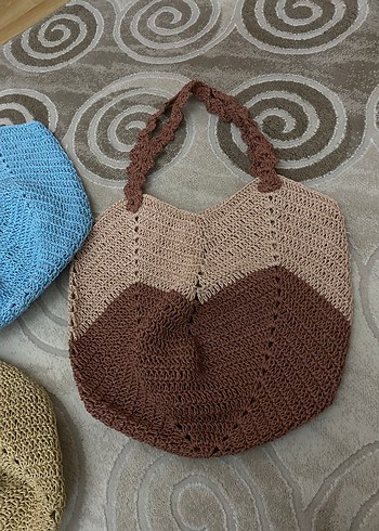 Çeşitli seçmeli Bohem Örgü Kadın Çanta - Görsel 8