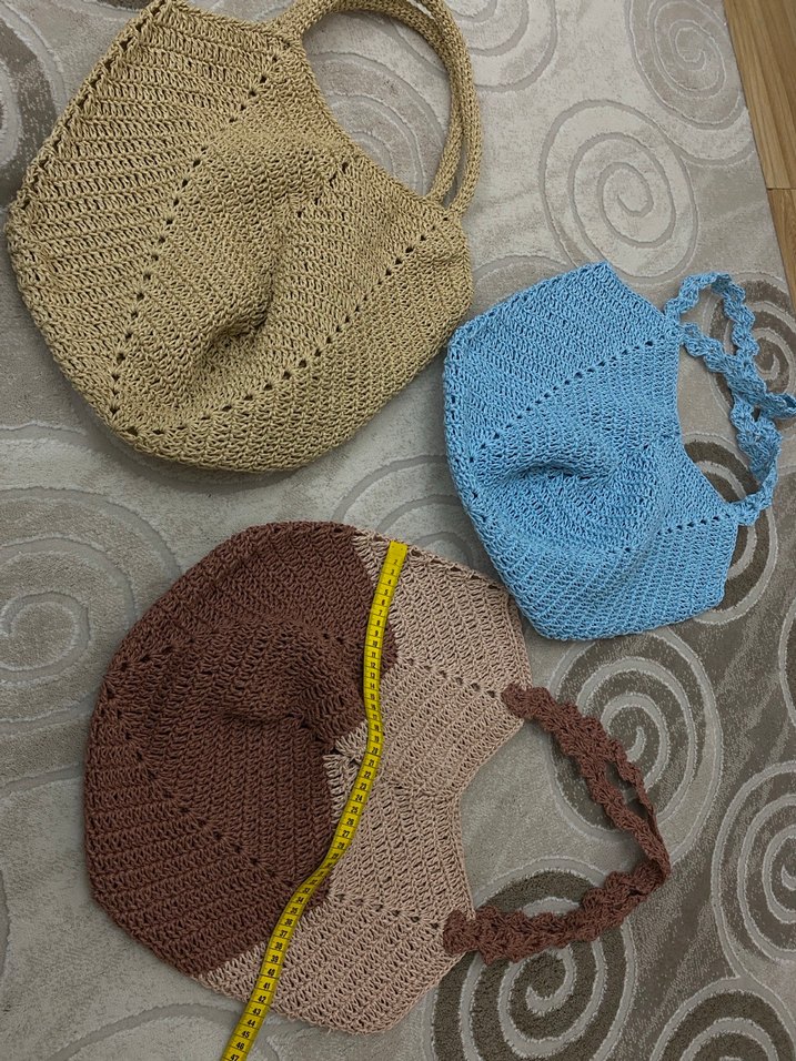 Çeşitli seçmeli Bohem Örgü Kadın Çanta - Görsel 5