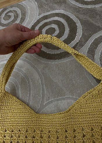 Bej Örgü astarlı Kadın Çanta - Görsel 2