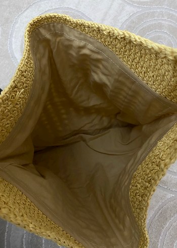 Bej Örgü astarlı Kadın Çanta - Görsel 4