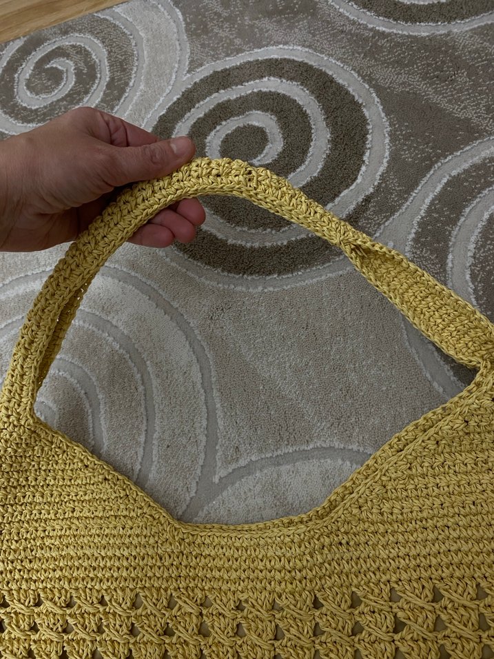 Bej Örgü astarlı Kadın Çanta - Görsel 2