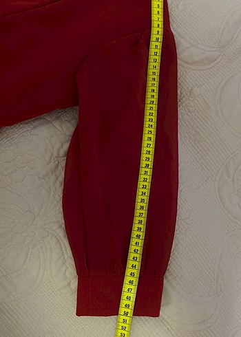 Kırmızı Midi V Yaka Drapeli Kadın Elbise - Görsel 9