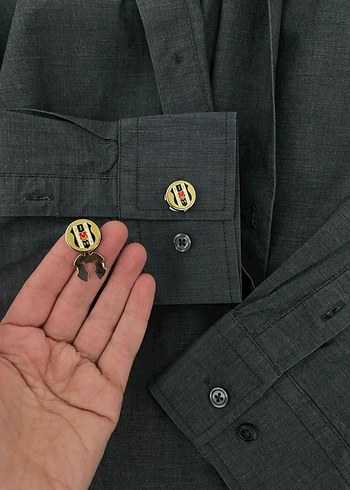 Düğmeli Beyaz Erkek Gömlek - Görsel 6