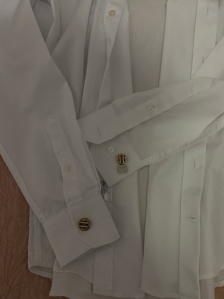 Düğmeli Beyaz Erkek Gömlek - Görsel 2