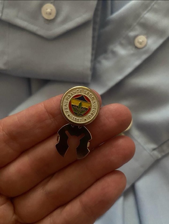 Fenerbahçe taraftar kol düğmesi aksesuar - Görsel 2