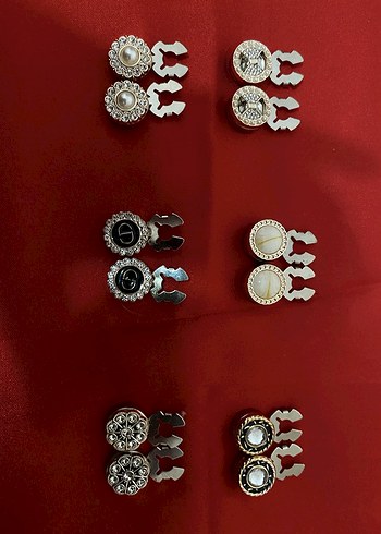 Düğme broş kol düğmesi aksesuar - Görsel 7