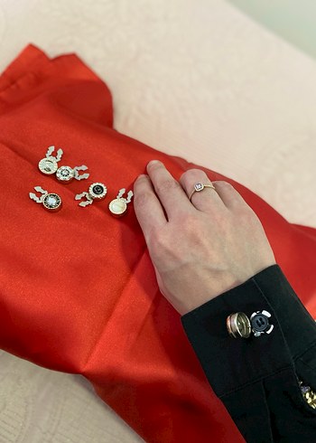 Kadın düğme broş aksesuar - Görsel 7