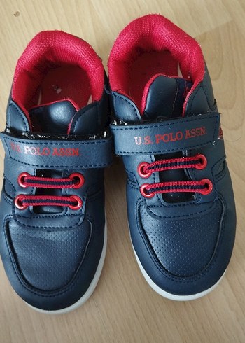 28 Beden kırmızı Renk U.S. Polo Assn. Erkek Çocuk Kırmızı Günlük Spor Ayakkabı