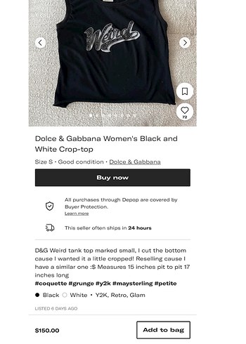 Dolce & Gabbana Siyah Pul D&G İşlemeli Kolsuz Kadın Atlet