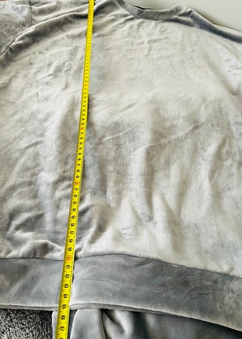 xl Beden gri Renk Gri düz renk kadife eşofman takımı, ev giyimi, yeni