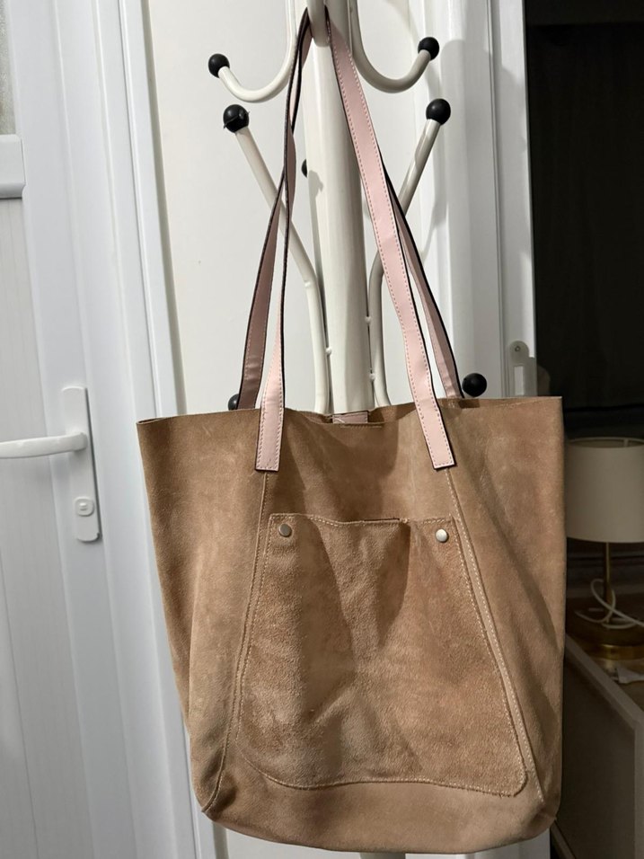 Deri kadın kol çantası - Görsel 5