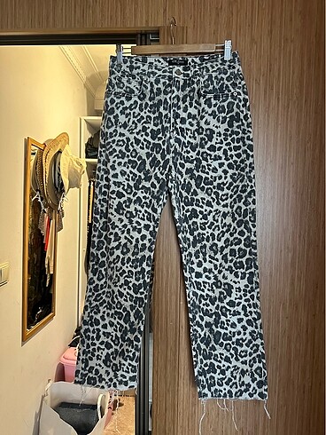 Zebra desenli Pantolon