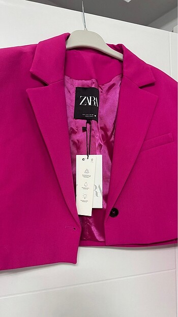 Zara Blazer Ceket Fuşya