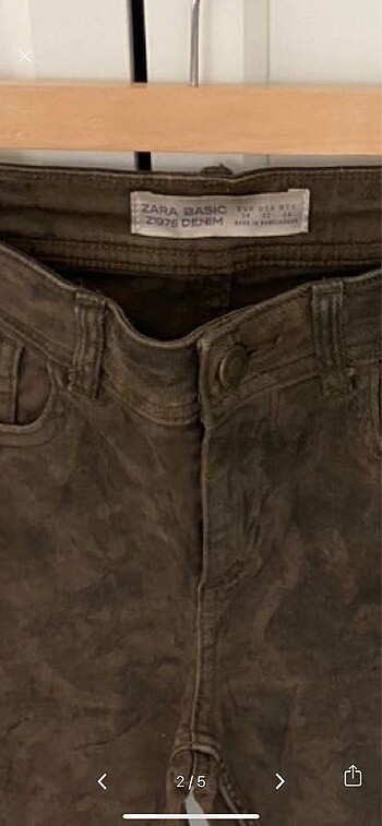 27 Beden haki Renk Zara jean