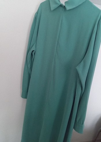 Uzun Kol Düğmeli Turkuaz Tunik 52 beden - Görsel 3