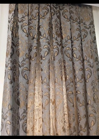 İşlemeli krem Parlak Yatak Örtüsü - Görsel 4