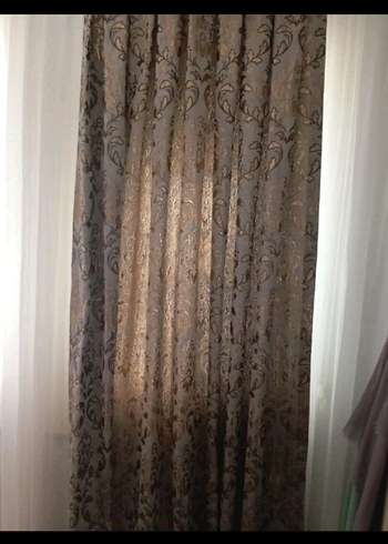 İşlemeli krem Parlak Yatak Örtüsü - Görsel 5