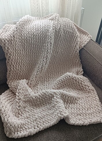 Hasır model bebek battaniyesi 