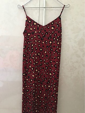 Leopar desenli elbise