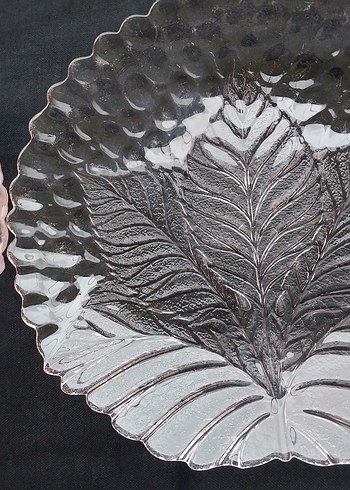 Vintage Nakış Desenli Pembe Tabak - Görsel 3