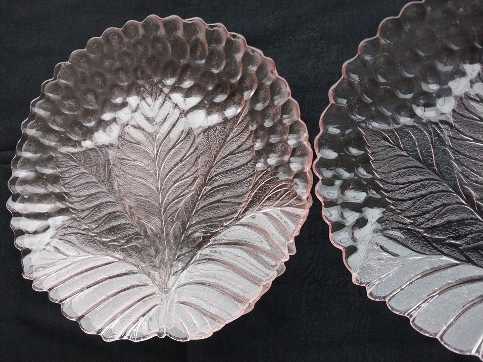 Vintage Nakış Desenli Pembe Tabak - Görsel 2