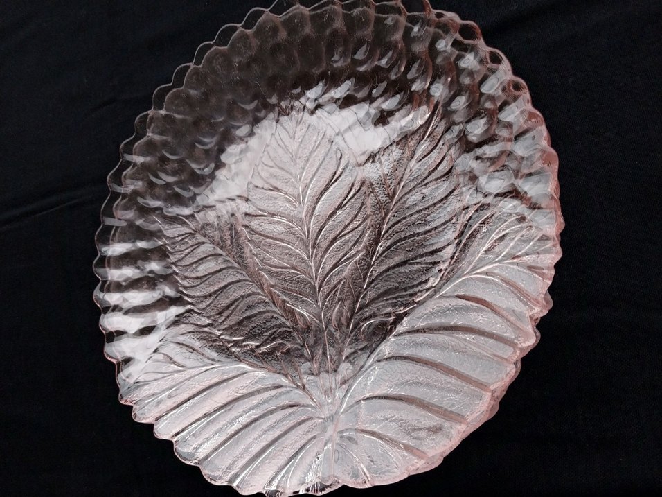 Vintage Nakış Desenli Pembe Tabak - Görsel 4