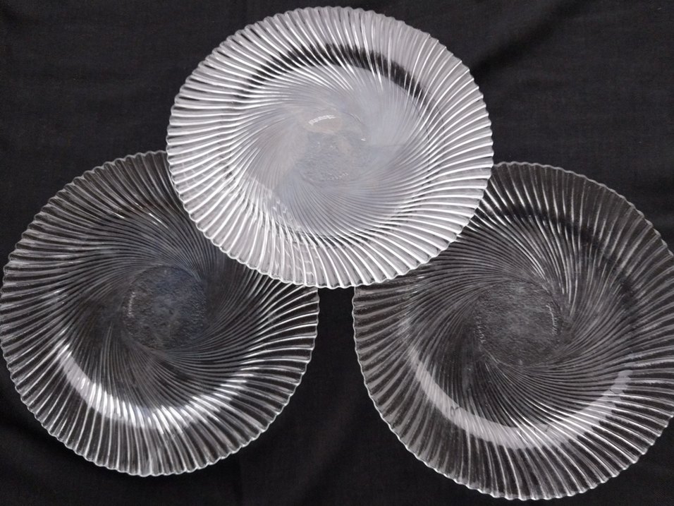 Eskilerden Bohem Stil Beyaz Cam Tabak Seti - Görsel 2