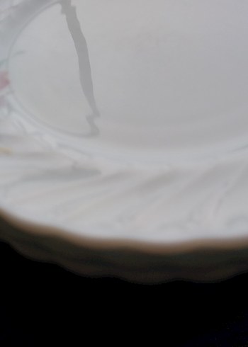 Beyaz Çiçek Desenli Porselen Tabak Seti - Görsel 16