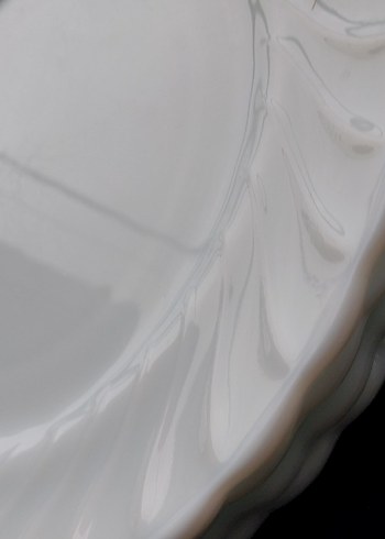 Beyaz Çiçek Desenli Porselen Tabak Seti - Görsel 15