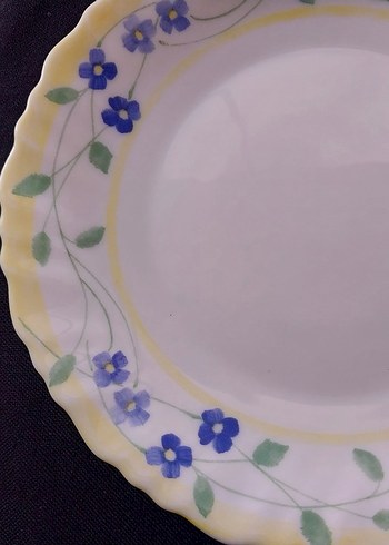 Arcopal France Mavi Çiçek Desenli Tabak - Görsel 4