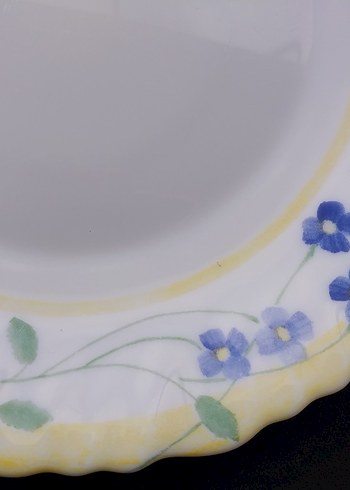 Arcopal France Mavi Çiçek Desenli Tabak - Görsel 6