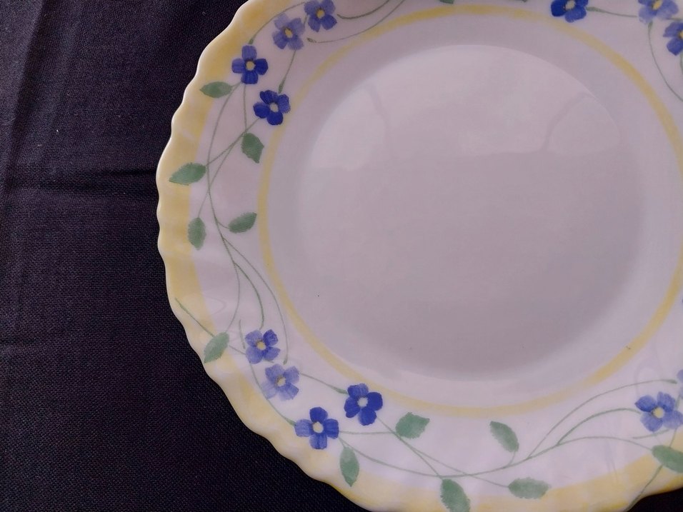 Arcopal France Mavi Çiçek Desenli Tabak - Görsel 4