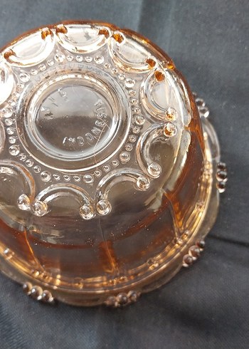 Eskilerden Bej Nakışlı Vintage Parlak Tabak - Görsel 3