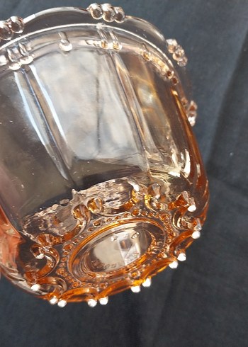 Eskilerden Bej Nakışlı Vintage Parlak Tabak - Görsel 5