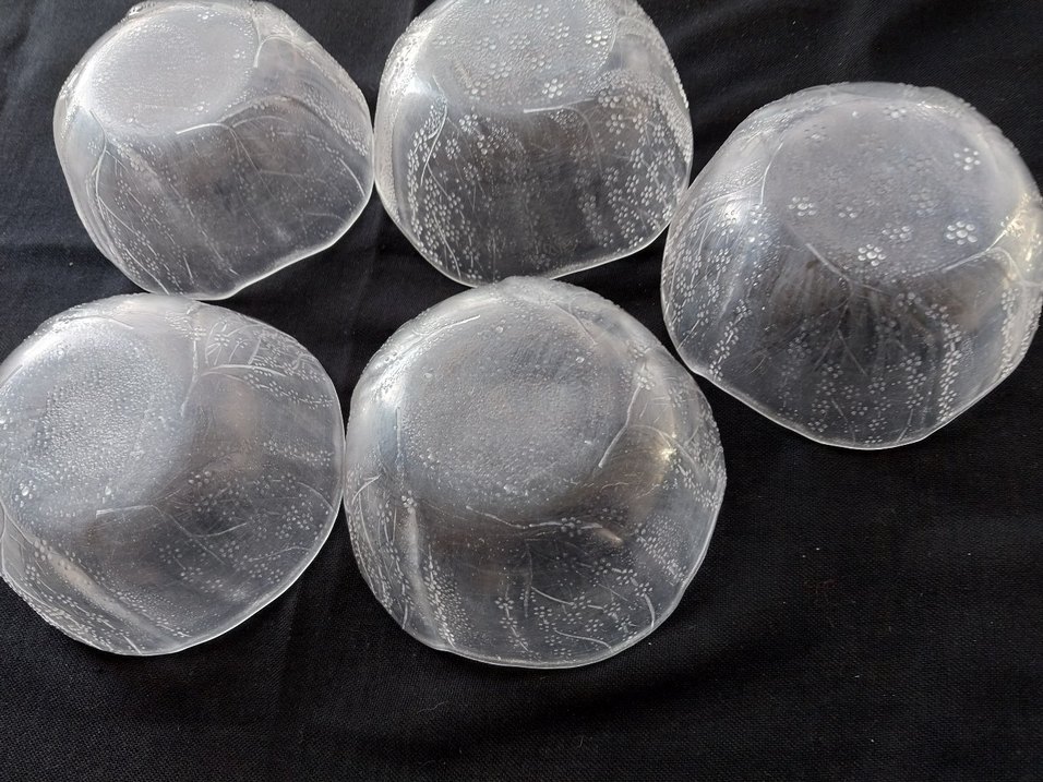 Gri Kenarlı Şeffaf Cam Kase Seti - Görsel 2