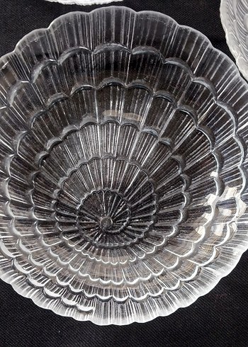 Eskilerden kalma Soyut desenli çağdaş cam tabak seti - Görsel 2