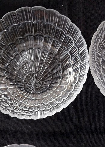 Eskilerden kalma Soyut desenli çağdaş cam tabak seti - Görsel 5