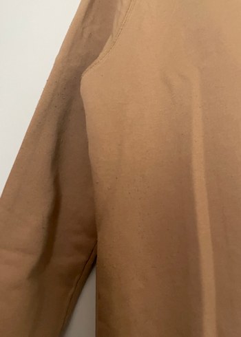 Bej Kadın Süet Sweatshirt - Görsel 6