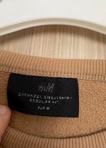 Bej Kadın Süet Sweatshirt - Görsel 2