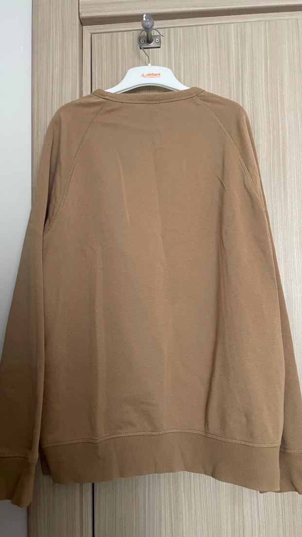 Bej Kadın Süet Sweatshirt - Görsel 5