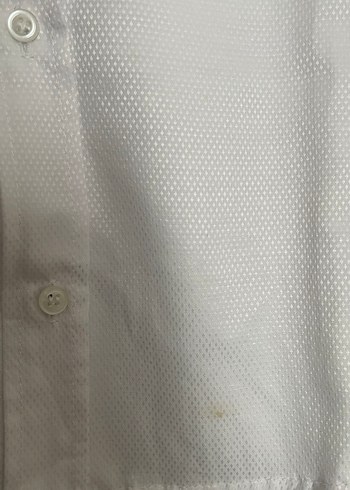 Beyaz Klasik Keten Erkek Gömlek - Görsel 3